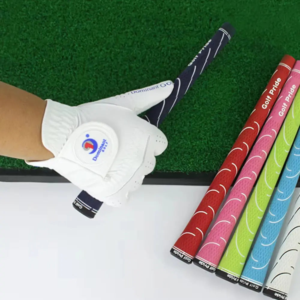 1Pair Men'S Golf Gloves Microfiber Cloth Soft Fit Sport Grip Durable Gloves Anti-Skid Sports Gloves Fit Left and Right Hand