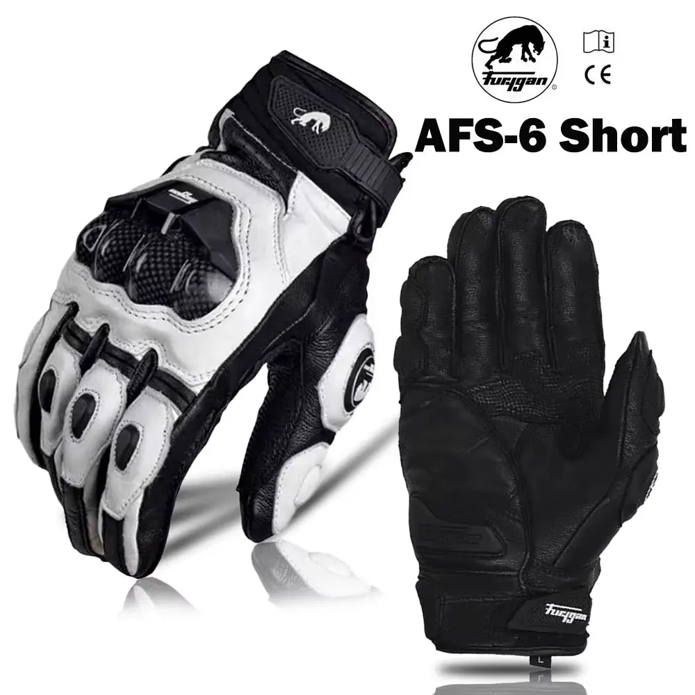 Gloves Long Protective Motorcycle Gloves Carbon Fiber Gloves Retro Leather Gloves Motorbike Cycling Gloves CE Certified