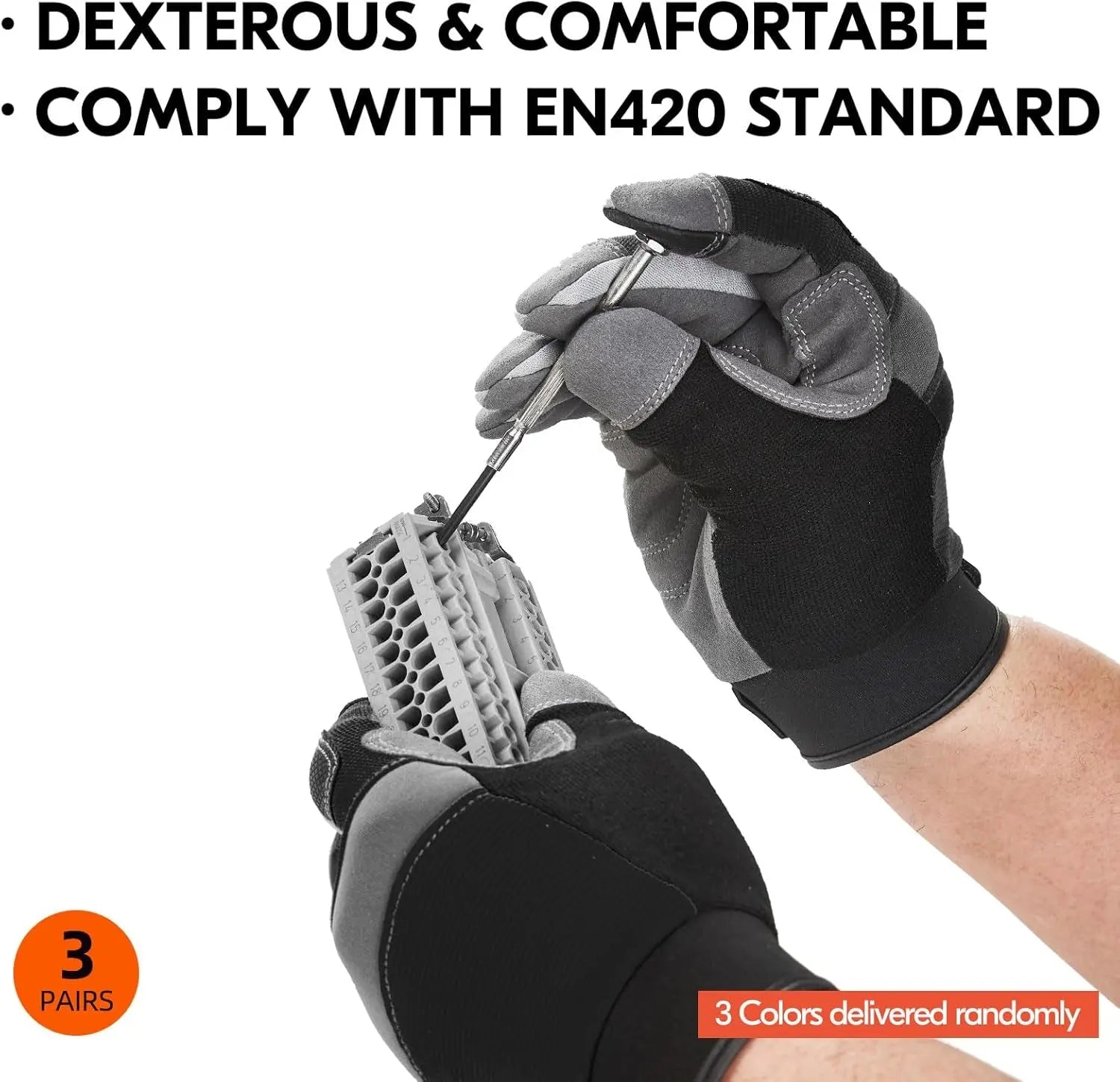 Safety Work Gloves,Builder Gloves,Gardening Gloves,Light Duty Mechanic Gloves(Sl7584)