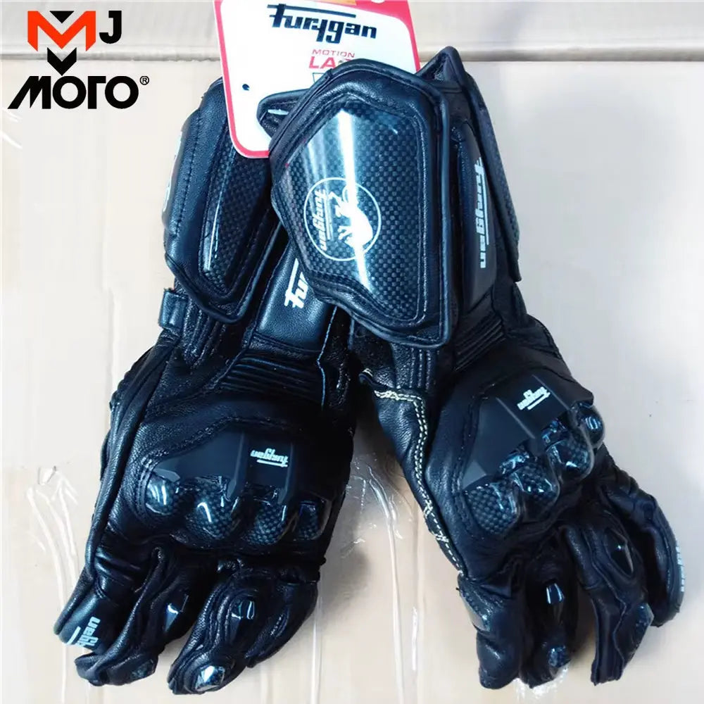 Gloves Long Protective Motorcycle Gloves Carbon Fiber Gloves Retro Leather Gloves Motorbike Cycling Gloves CE Certified