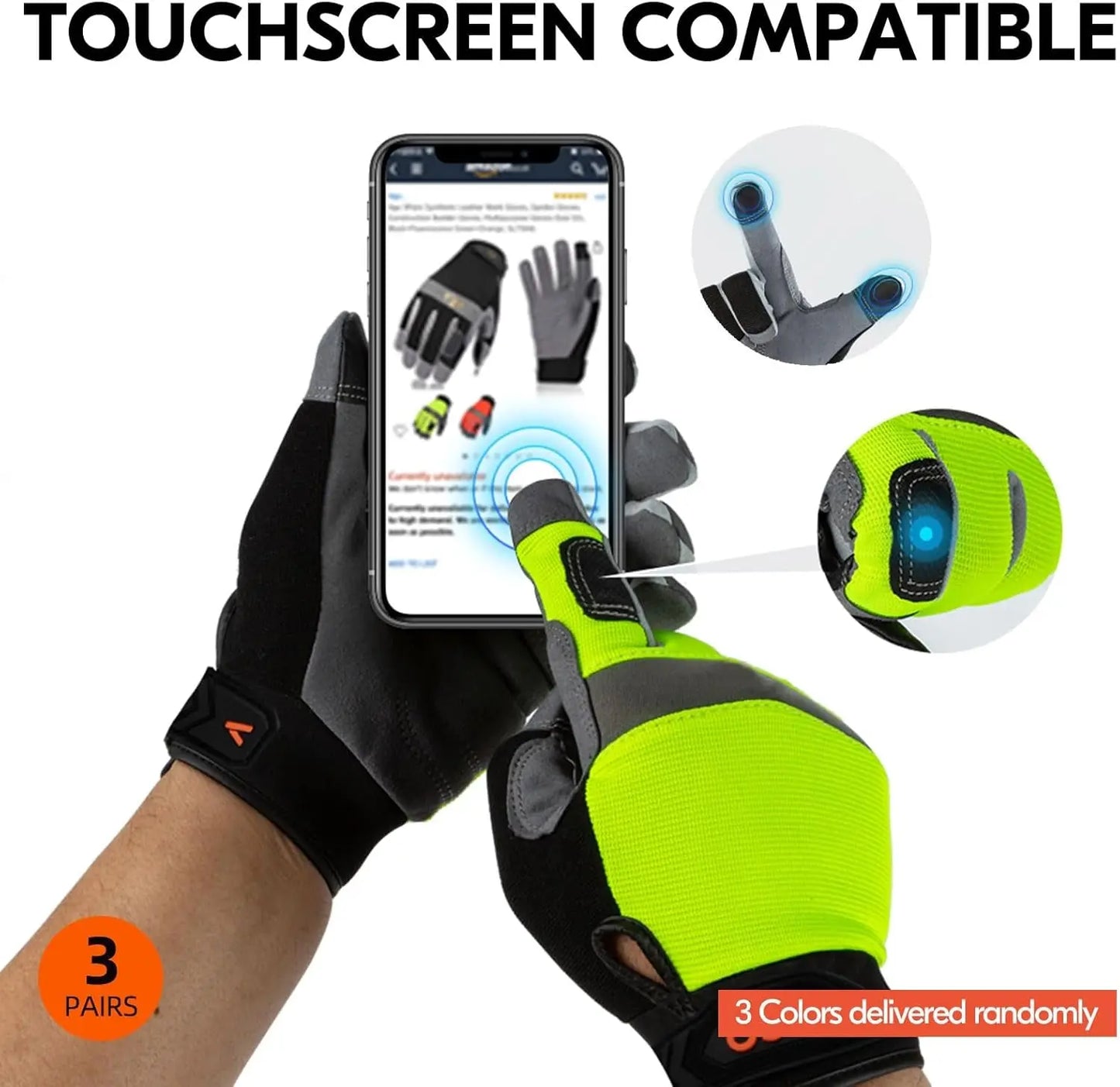 Safety Work Gloves,Builder Gloves,Gardening Gloves,Light Duty Mechanic Gloves(Sl7584)
