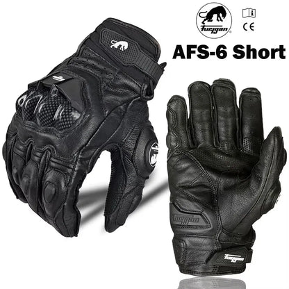 Gloves Long Protective Motorcycle Gloves Carbon Fiber Gloves Retro Leather Gloves Motorbike Cycling Gloves CE Certified