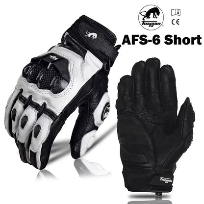 Gloves Long Protective Motorcycle Gloves Carbon Fiber Gloves Retro Leather Gloves Motorbike Cycling Gloves CE Certified